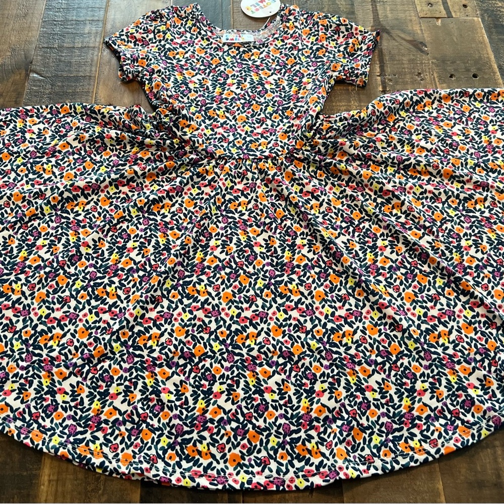 Dot Dot Smile size 3/4, 5/6, 7 or 8/10 girls floral Cap sleeve twirl dress new
